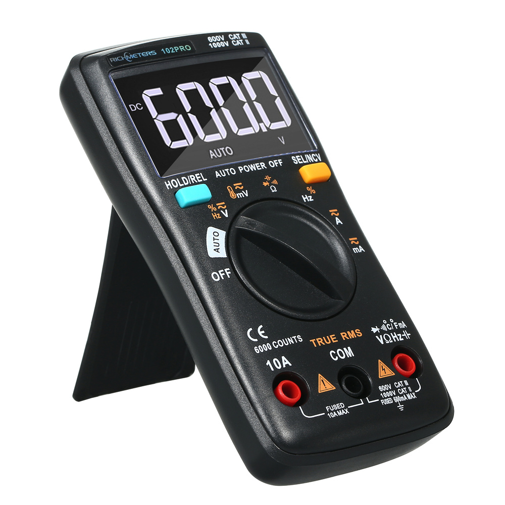 RM102Pro Автоматический мультиметр 6000 отсчетов Подсветка AC/DC ...