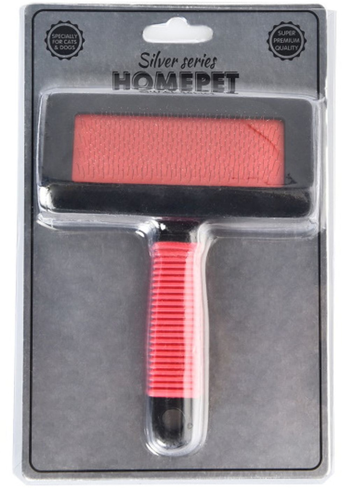 Homepet Silver Series / Пуходерка Хоумпет Пластиковая M 15,5 см х 11,5 см  #1