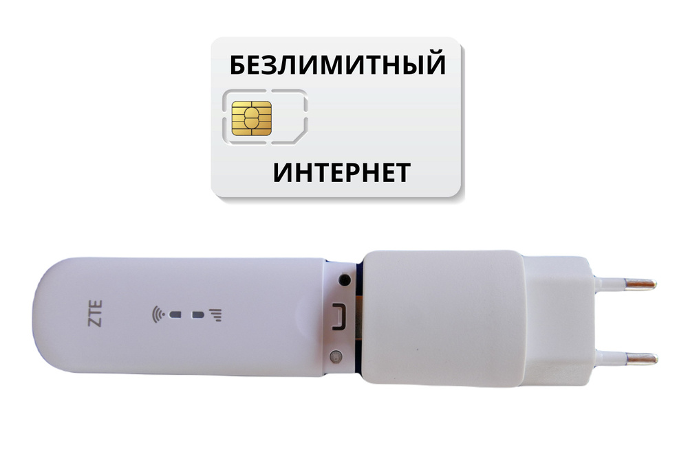 Роутер ZTE MF79 с СИМ картой + БЕЗЛИМИТные тарифы + БП_router-mf79 ...