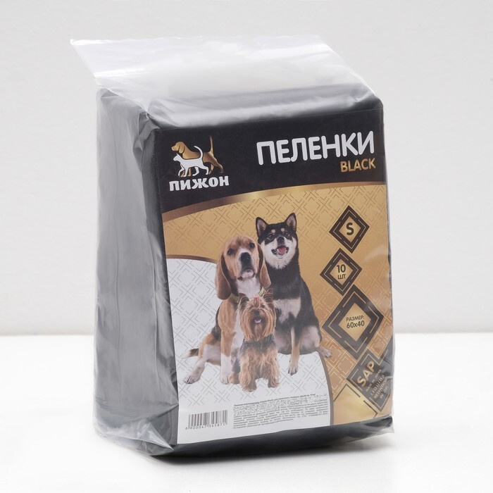 Пеленки впитывающие для животных, гелевые, 60 х 40 см, 10 шт - купить с ...