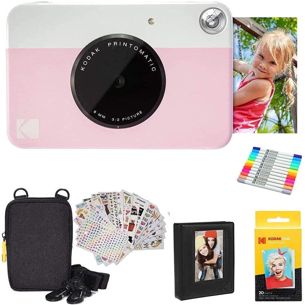 Kodak Компактный фотоаппарат AMZRODOMATICK3BL, розовый #1