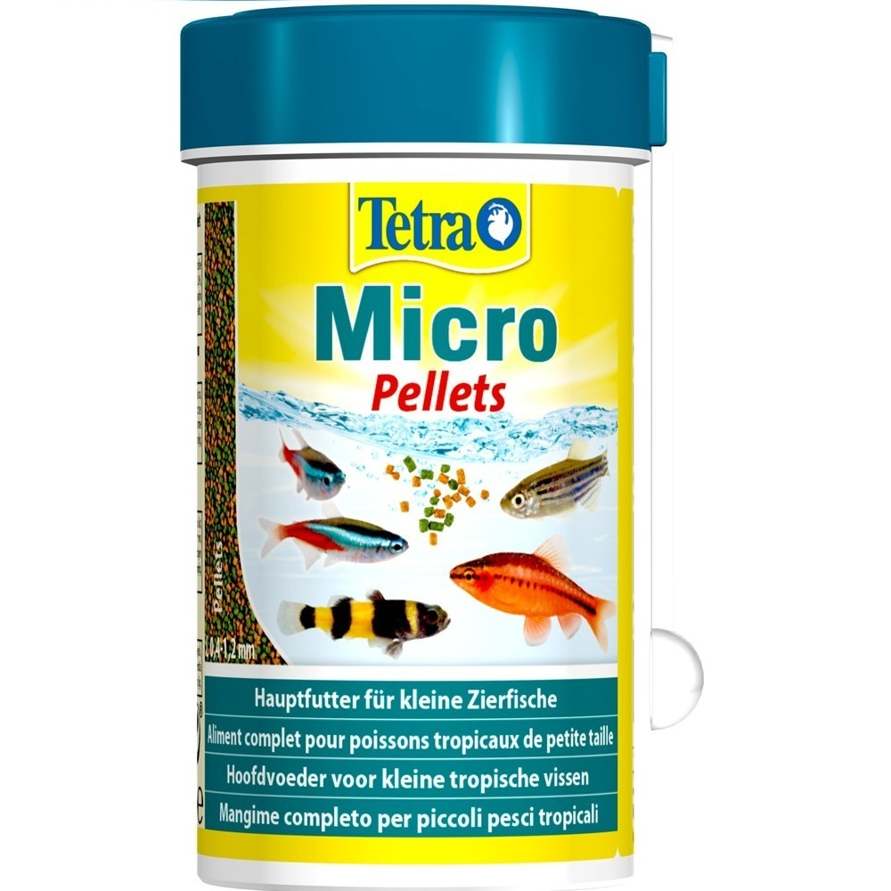 Tetra Micro Pellets корм для мелких видов рыб 100мл