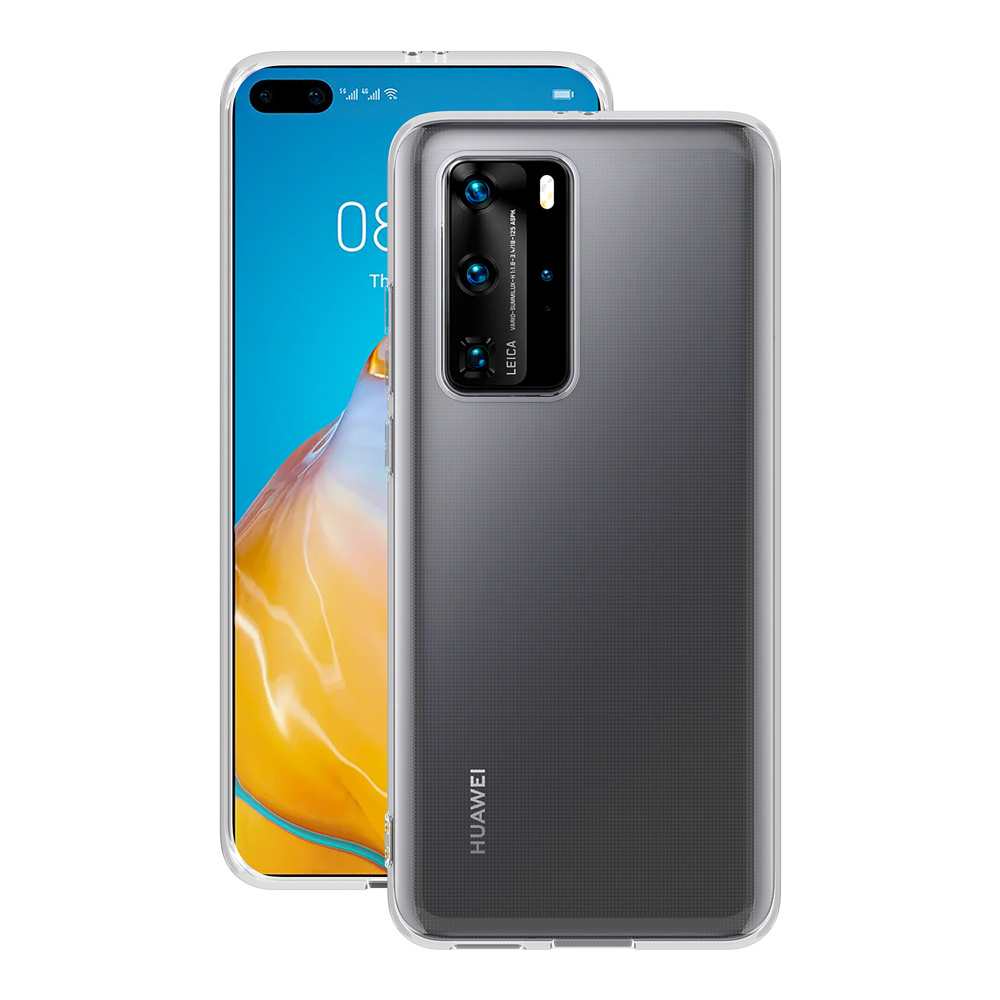 Чехол Gel Case для Huawei P40 Pro, прозрачный, черный, TPU, Deppa, 87582 -  купить с доставкой по выгодным ценам в интернет-магазине OZON (180058966)