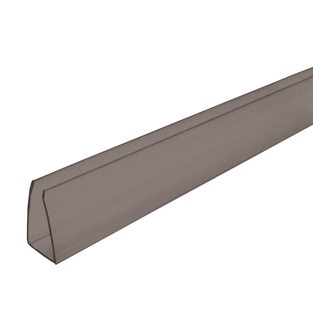 Профиль торцевой Novattro для поликарбоната 4мм (длина - 1050мм) 4 шт, бронзовый  #1
