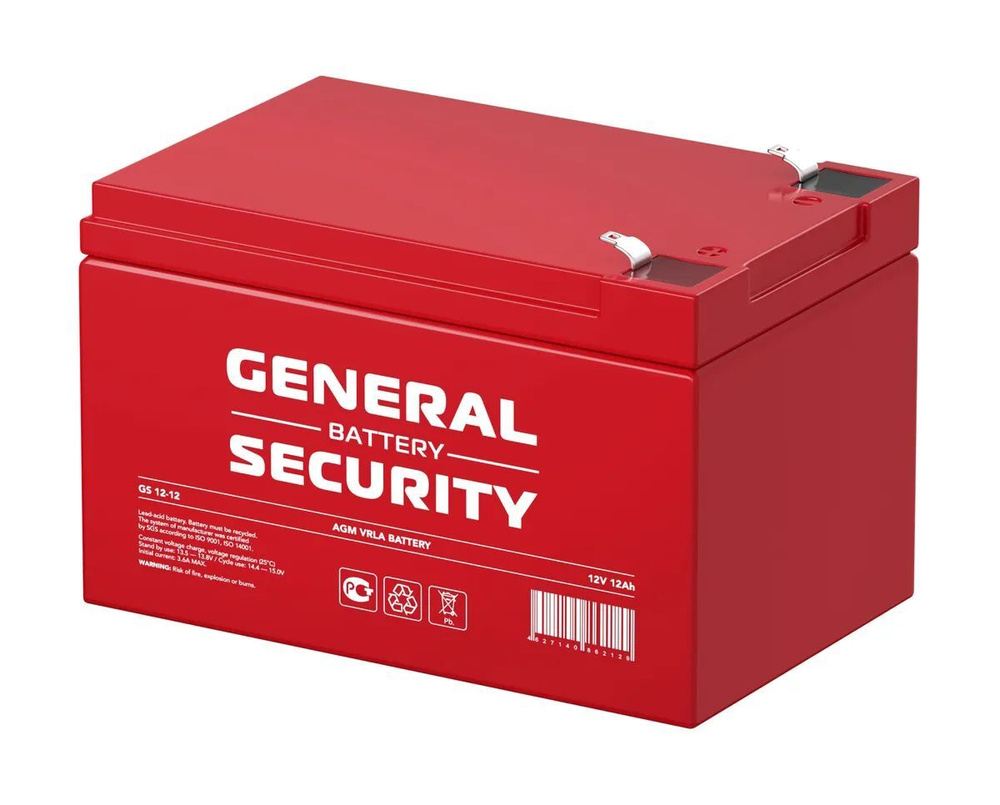 Аккумуляторная батарея General Security GS 12-12 ( 12В 12АЧ / 12V 12AH )  для детской машинки, ИБП, скутера, самоката, инкубатора и т.д. - купить с  доставкой по выгодным ценам в интернет-магазине OZON (726209440)