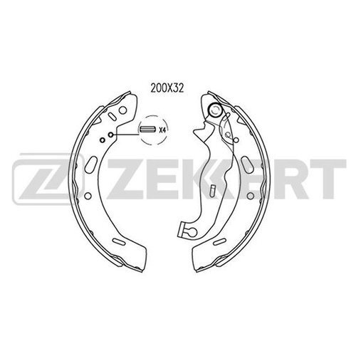 Колодки тормозные Zekkert BK4095 - купить по низким ценам в интернет ...