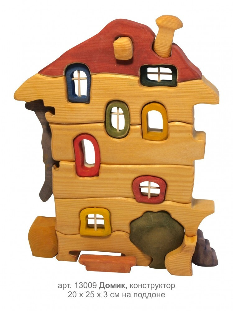 Деревянный конструктор Домик, Сказки дерева - купить с доставкой по ...