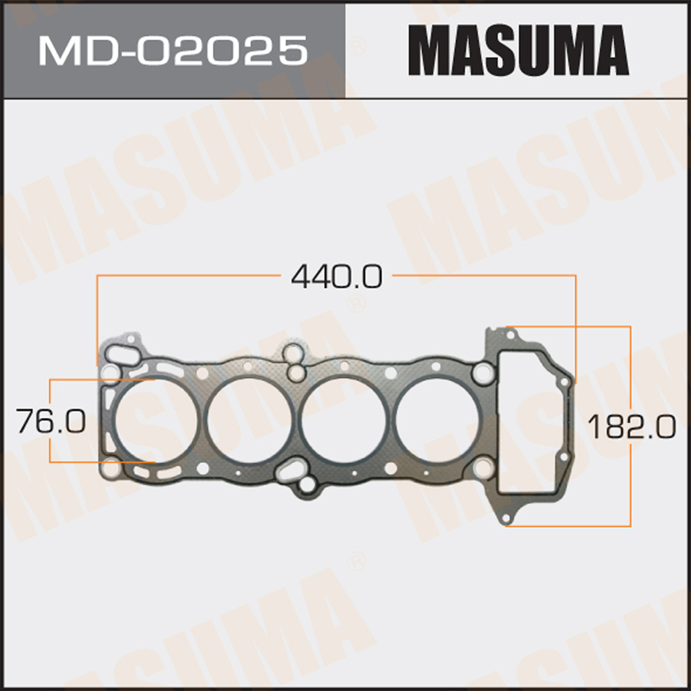 Прокладка ГБЦ Nissan Sunny 91-98 (GA16DE, GA15DS) толщина 1,60 MASUMA -  Masuma арт. MD02025 - купить по выгодной цене в интернет-магазине OZON  (583021028)