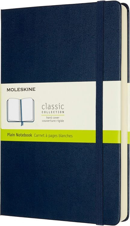 Блокнот без разметки Moleskine Classic Expended Large, B6, клеевой, 200 л, синий  #1