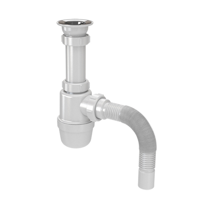 Сифон для умывальника S1015, диаметр выпуска 1/1/4, с подключением к ...