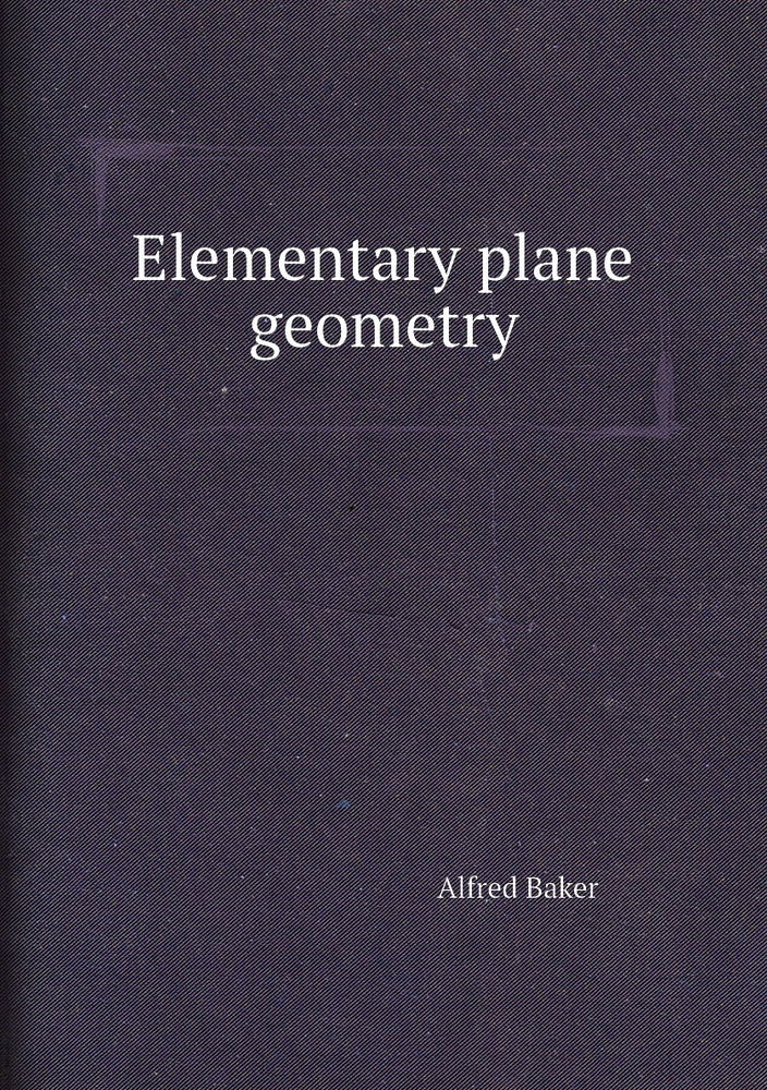 Elementary plane geometry #1