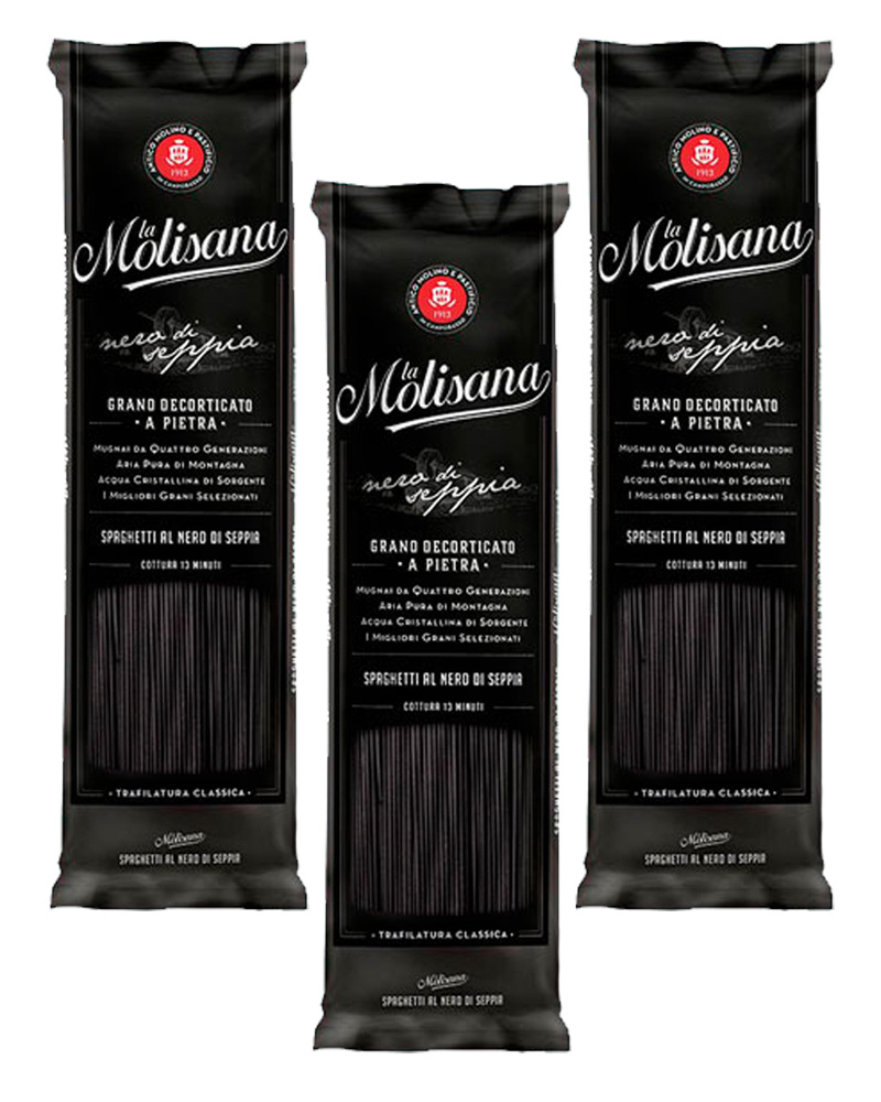 Макаронные изделия Спагетти с чернилами каракатицы из твердых сортов пшеницы La Molisana 500 гр. x 3шт. #1