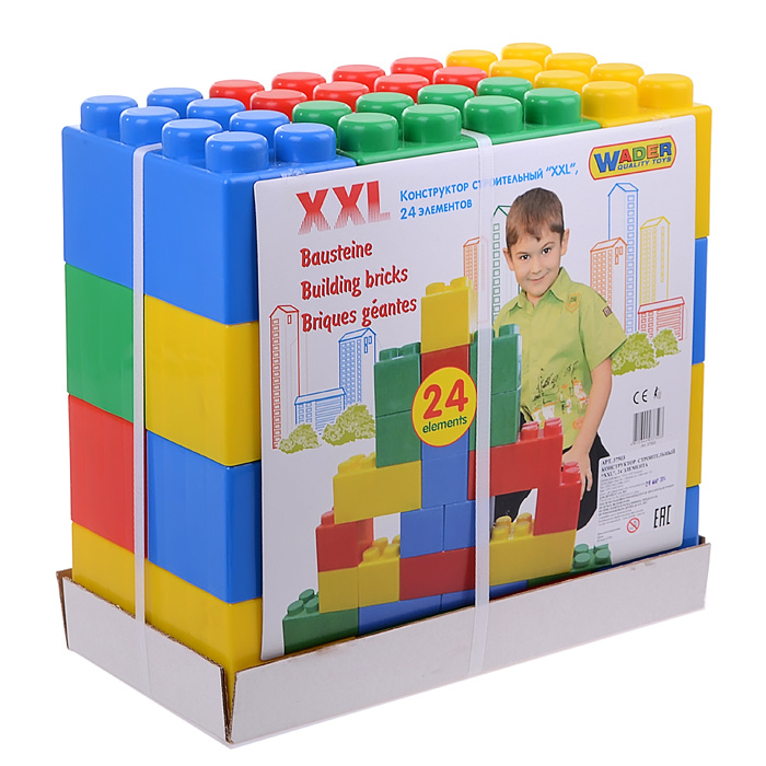 Конструктор блочный строительный "XXL", 24 элемента - купить с ...