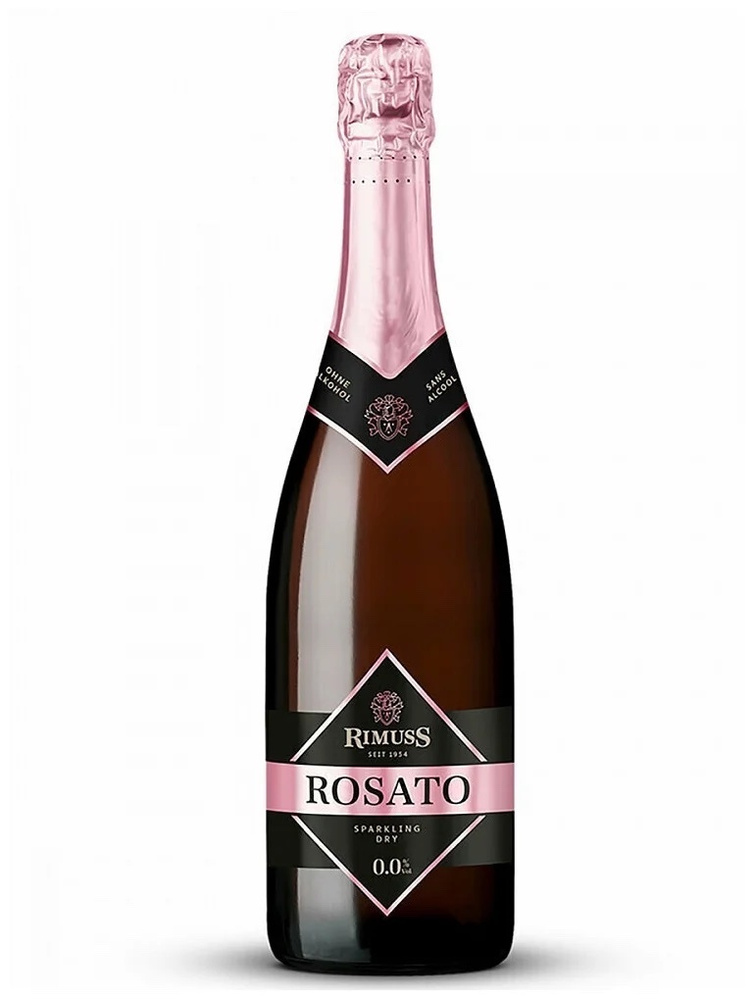 Шампанское Rimuss (Римусс) ROSATO (Розовое) безалкогольное сухое, 750 мл  #1