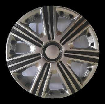 Колпак колеса декоративный R-14 "DTM" Super Silver (пруж.) /4/