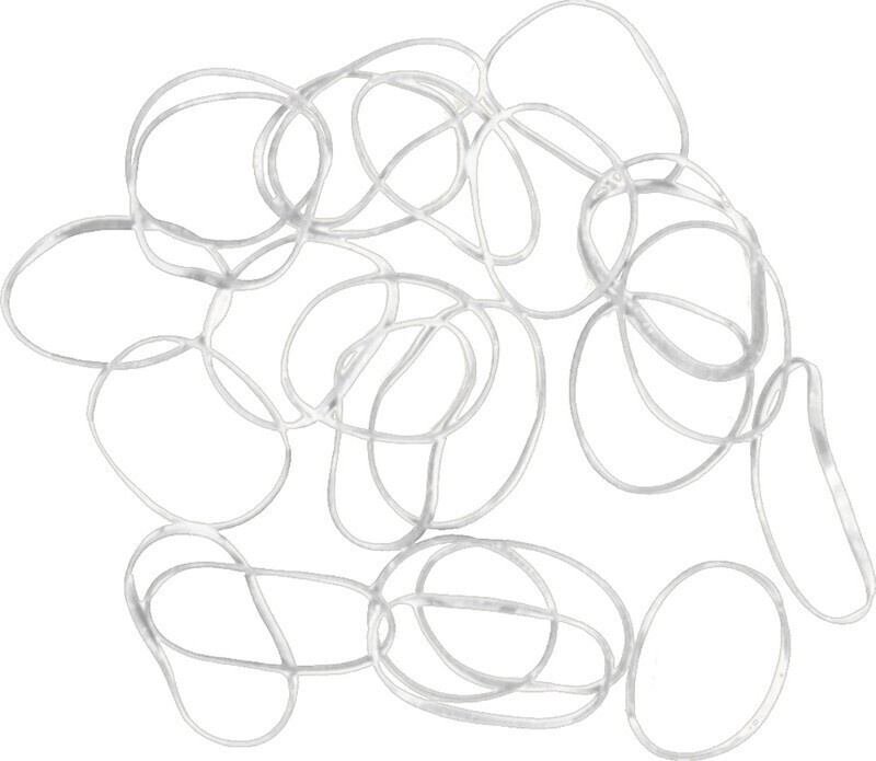 Резинки для волос силиконовые, mini, прозрачные - 100 штук - купить с ...