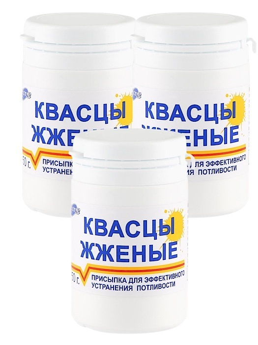 Квасцы жженые алюмокалиевые присыпка 50гр * 3 упаковки в комплек ...