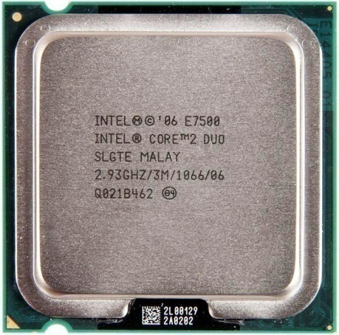 Intel Процессор Core 2 Duo E7500 ( 2,93Ghz, 775, 3Mb, 2C/2T ) OEM (без кулера) #1
