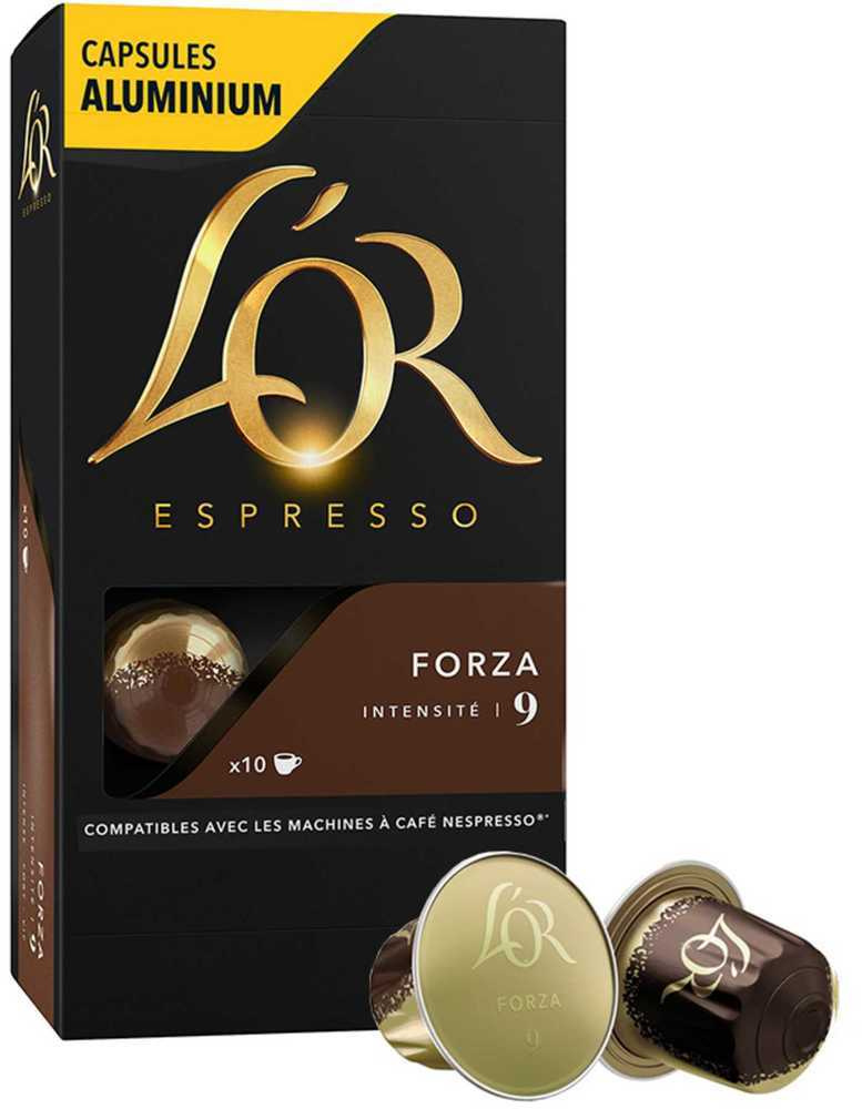 Кофе в алюминиевых капсулах L'or Espresso Forza, 10 капсул #1