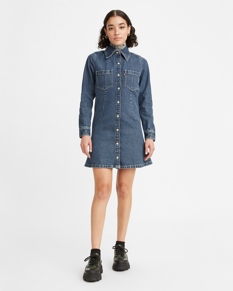 Levi's women's denim store shirt dress