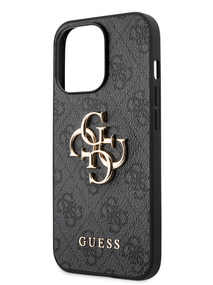 Чехол Guess для iPhone 13 Pro Max PU 4G Big metal logo Hard Grey ...