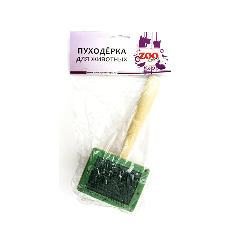 ZOOexpress 8х16,5 см пуходерка деревянная большая без капли 1х80 23031  #1