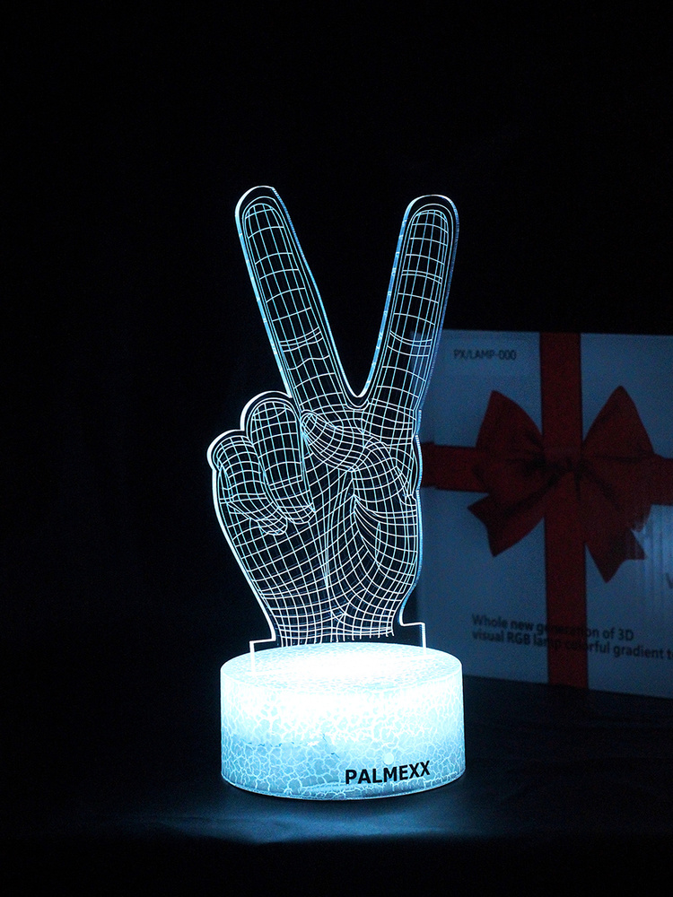 Светодиодный ночник PALMEXX 3D светильник LED RGB 7 цветов "Виктори" #1