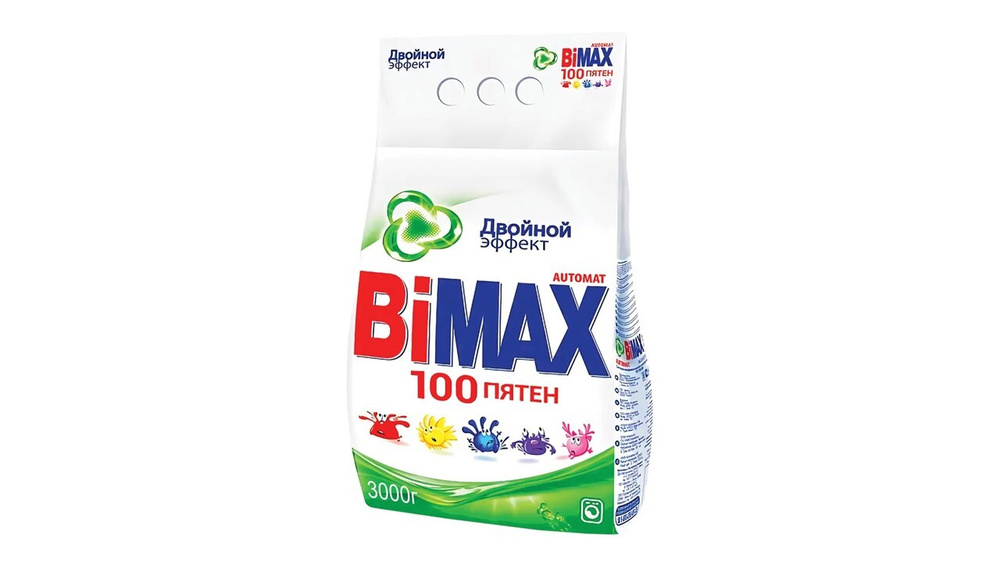 Стиральный порошок BiMax "100 пятен", 3 кг. купить на OZON по низкой ...
