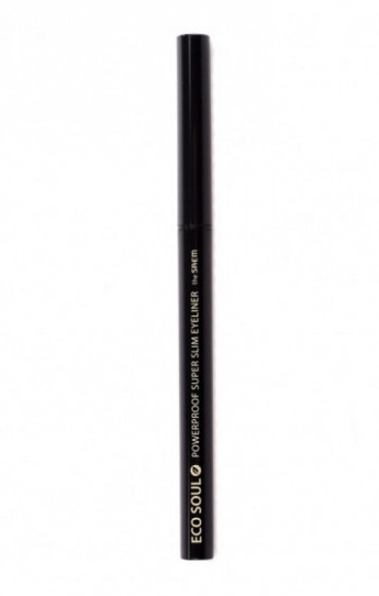 The Saem, Подводка для глаз тонкая Eco Soul Powerproof Super Slim Eyeliner BK02 Ash Black 0,1гр  #1