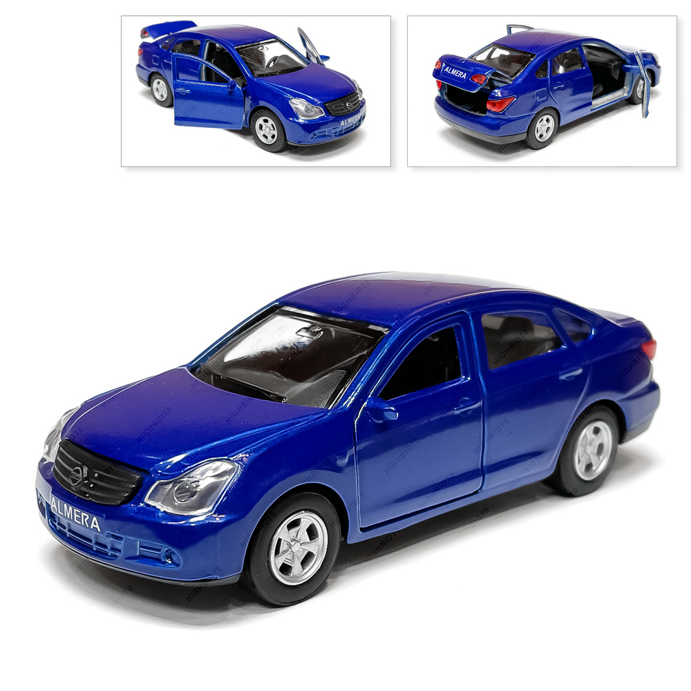 Машинка Nissan Almera, коллекционная, металлическая, синяя, Технопарк, 12  см - купить с доставкой по выгодным ценам в интернет-магазине OZON  (515852601)