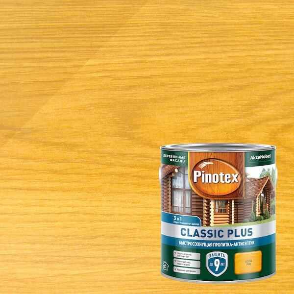 Pinotex Classic Plus (2,5 л Сосна ) Пинотекс Классик Плюс Быстросохнущая пропитка-антисептик на гибридной #1