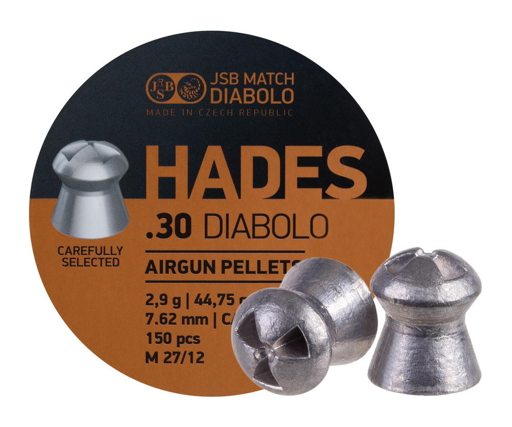 Пули JSB Hades Diabolo 7,62 мм, 2,9 г (150 штук) #1