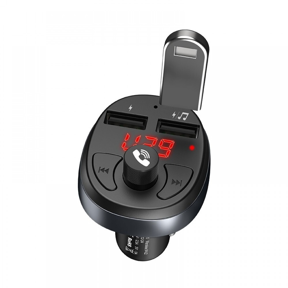 Bluetooth FM модулятор, E41, HOCO, черный #1