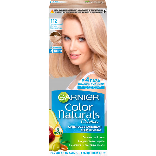 GARNIER Краска для волос Color Naturals 112 Суперосветляющий пепельный ...