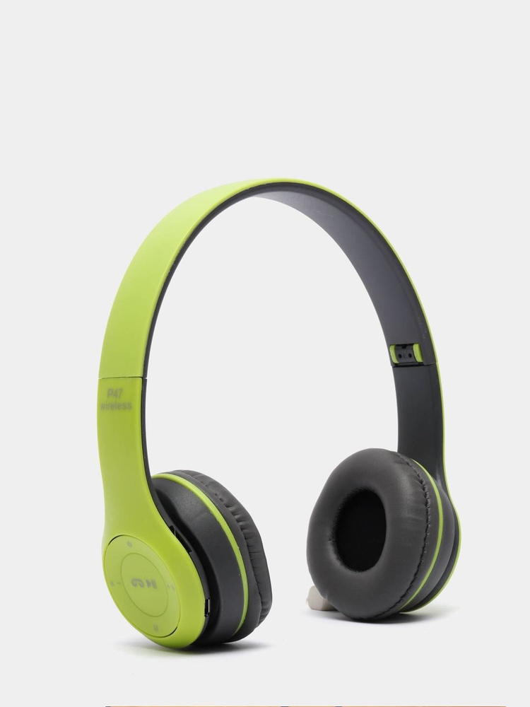 Беспроводные Bluetooth наушники P47 Wireless. Цвет: зеленый #1