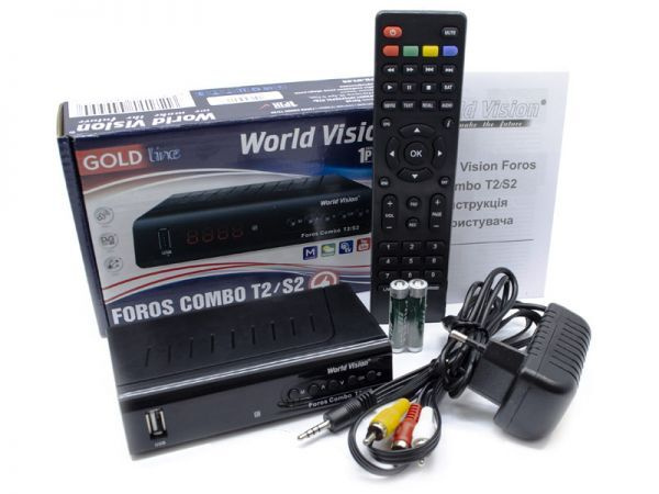 ТВ-тюнер World Vision Foros Combo T2/S2, черный купить по выгодной цене ...