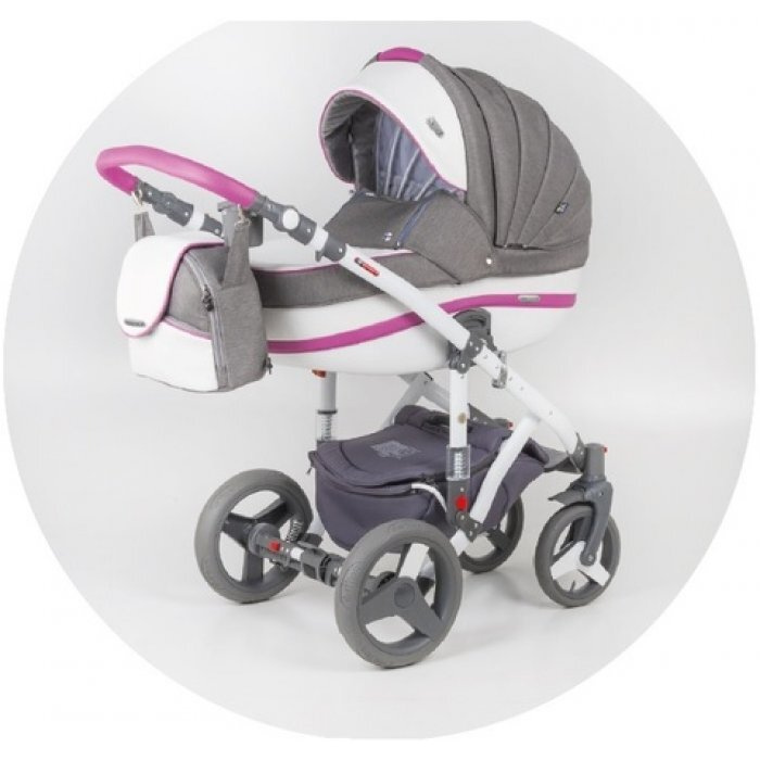 Коляска 2в1 Bebe-Mobile MOVO R7 (PINK-GREY) #1