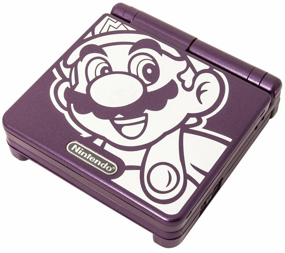 Портативная игровая приставка Nintendo Game Boy Advance SP Mario Фиолетовый  - купить с доставкой по выгодным ценам в интернет-магазине OZON (591451752)