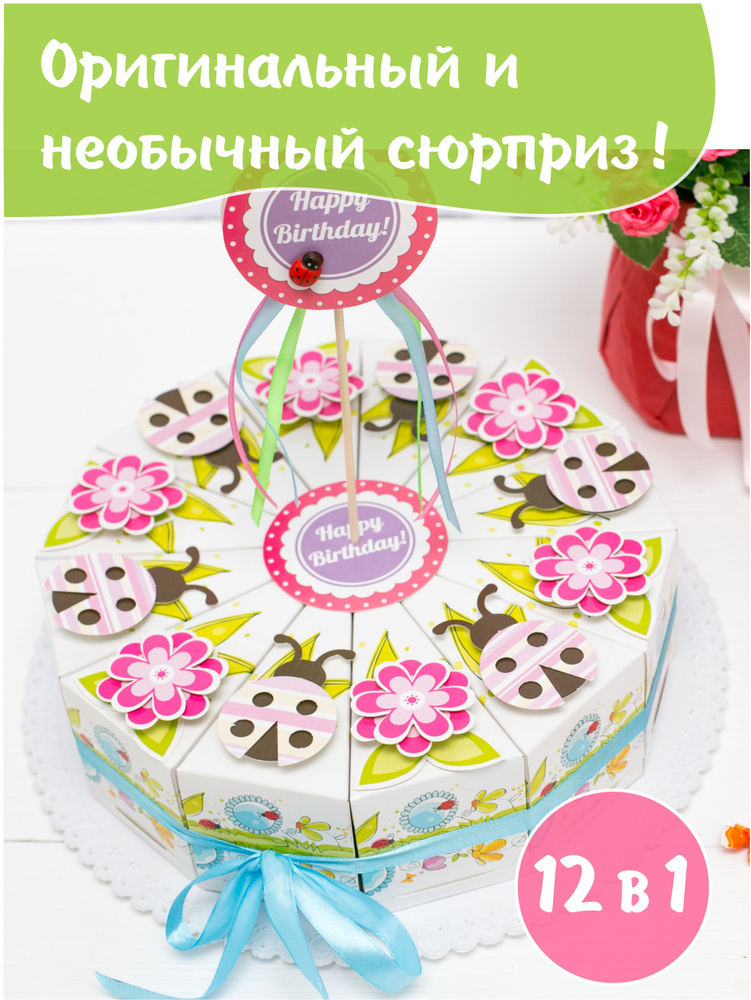 Торт «Котик из коробки (С днем рождения)» с доставкой СПб