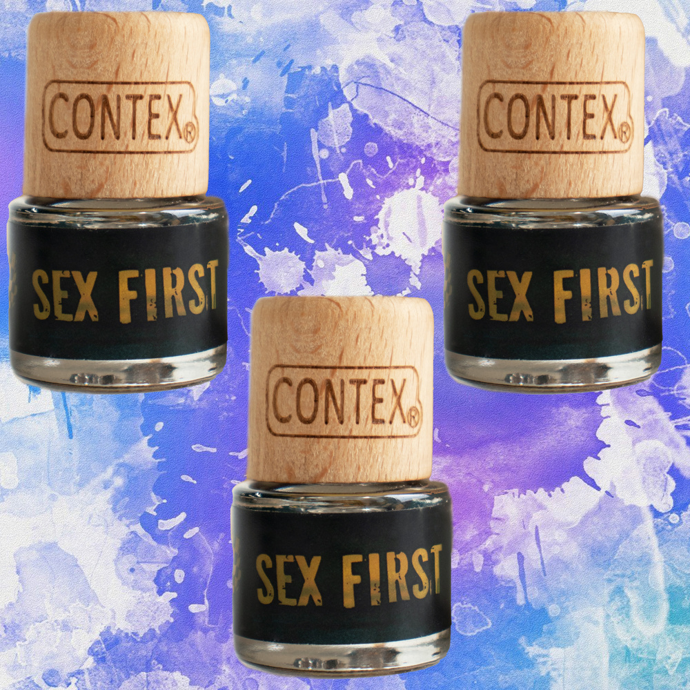 Ароматизатор для автомобиля подвесной CONTEX aroma SEX FIRST 8 мл /  Освежитель для машины / Автопарфюм с ароматом прохлады ночного сада,  дерево, КОМПЛЕКТ из 3 шт 834f(3) - купить с доставкой по