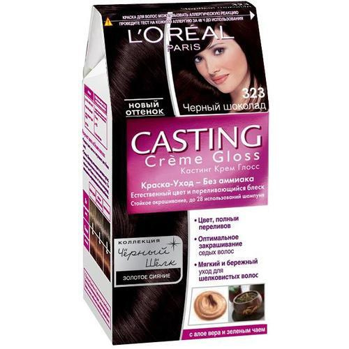 L'Oreal Краска Casting Creme Gloss 323 Черный шоколад без аммиака ...