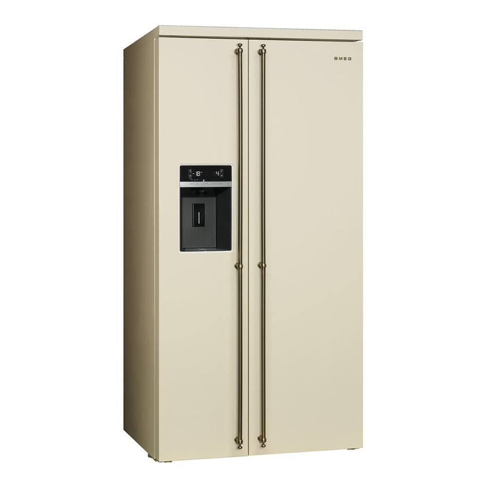 Холодильник Smeg Coloniale SBS8004PO, кремовый - купить по доступной ...