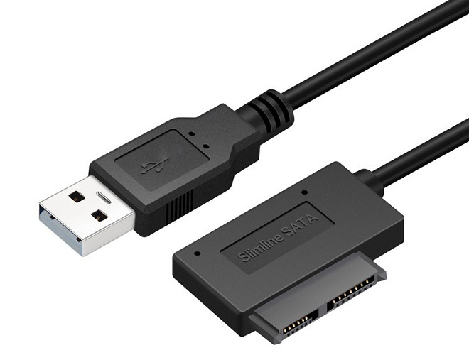 Кабель USB 2.0, SATA2 3.0 Гбит/с micro/miniSATA - USB угловой черный ...