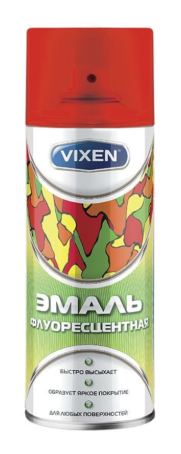 Vixen Аэрозольная краска Быстросохнущая, до 50°, Акриловая, Глянцевое покрытие, красный  #1