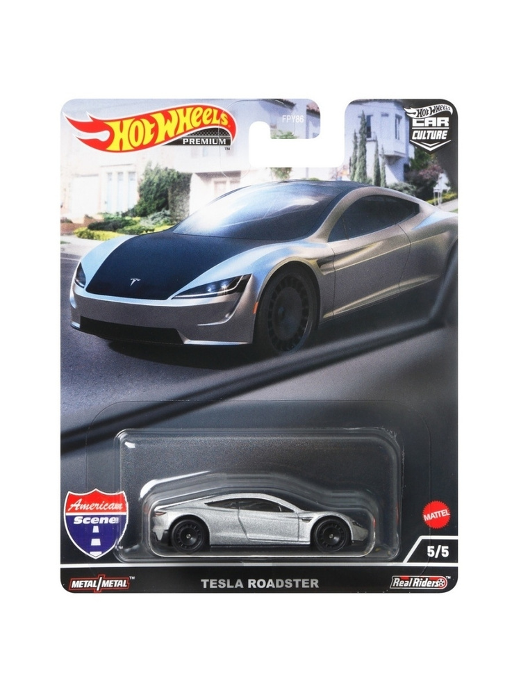 HCK02 Машинка металлическая игрушка Hot Wheels Premium Car Culture коллекционная модель премиальная TESLA #1