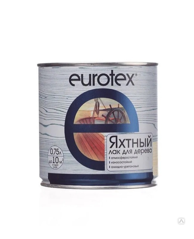 Лак яхтный EUROTEX Яхтный глянцевый алкидно-уретановый бесцветный 0.75 л  #1