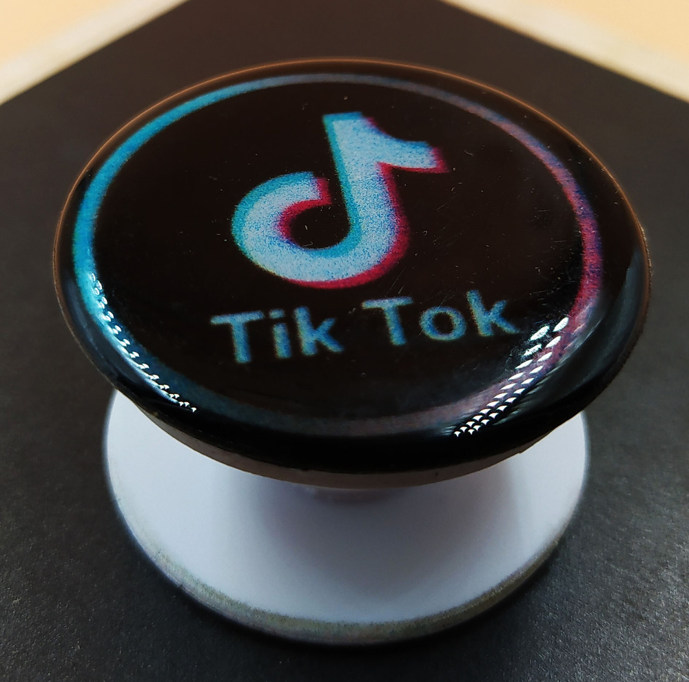 WFC Держатель для мобильного, попсокет Tik Tok v75 - купить с доставкой по  выгодным ценам в интернет-магазине OZON (646796051)