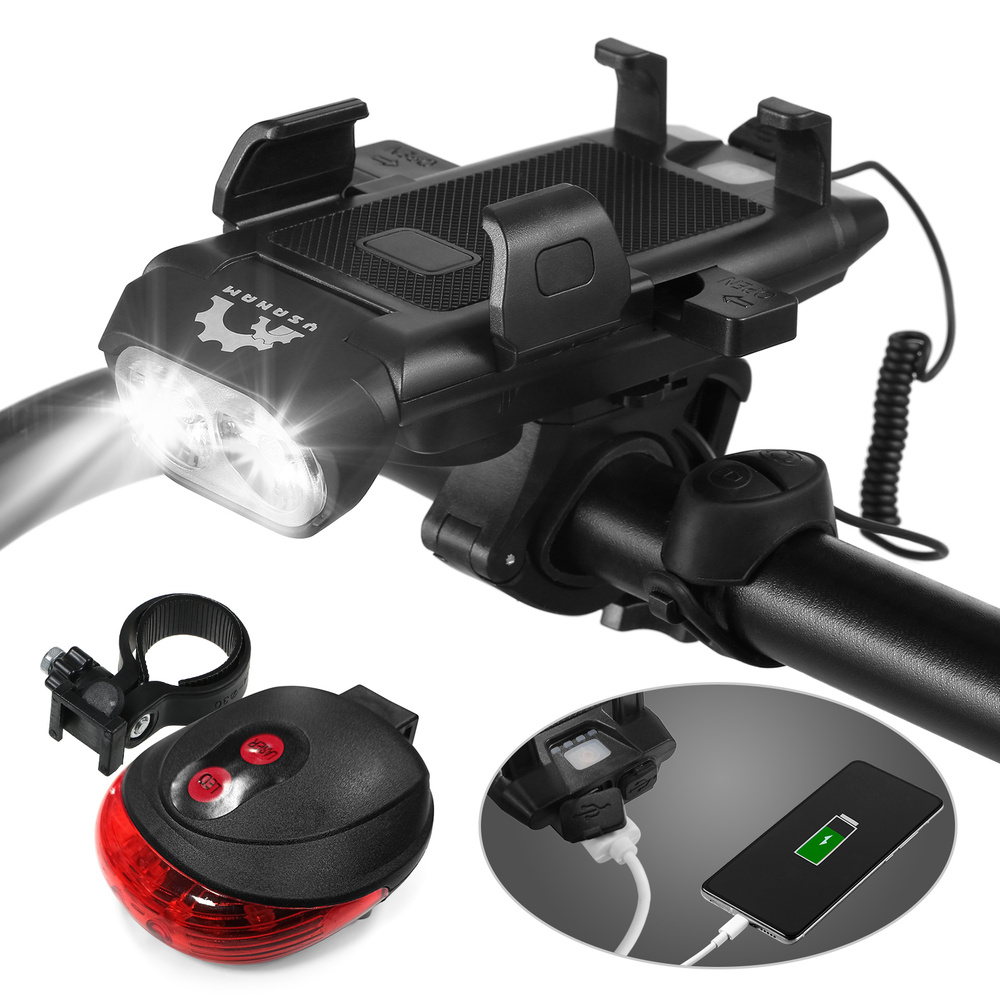 Комплект велосипедных фонарей Велосипедный передний и задний фонарь ...