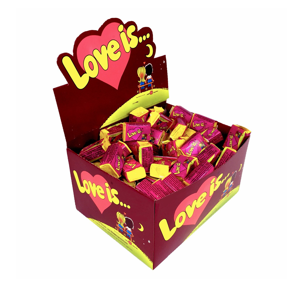Жевательная резинка Love is "Вишня и лимон", 420 г / жвачки love is 100 ...