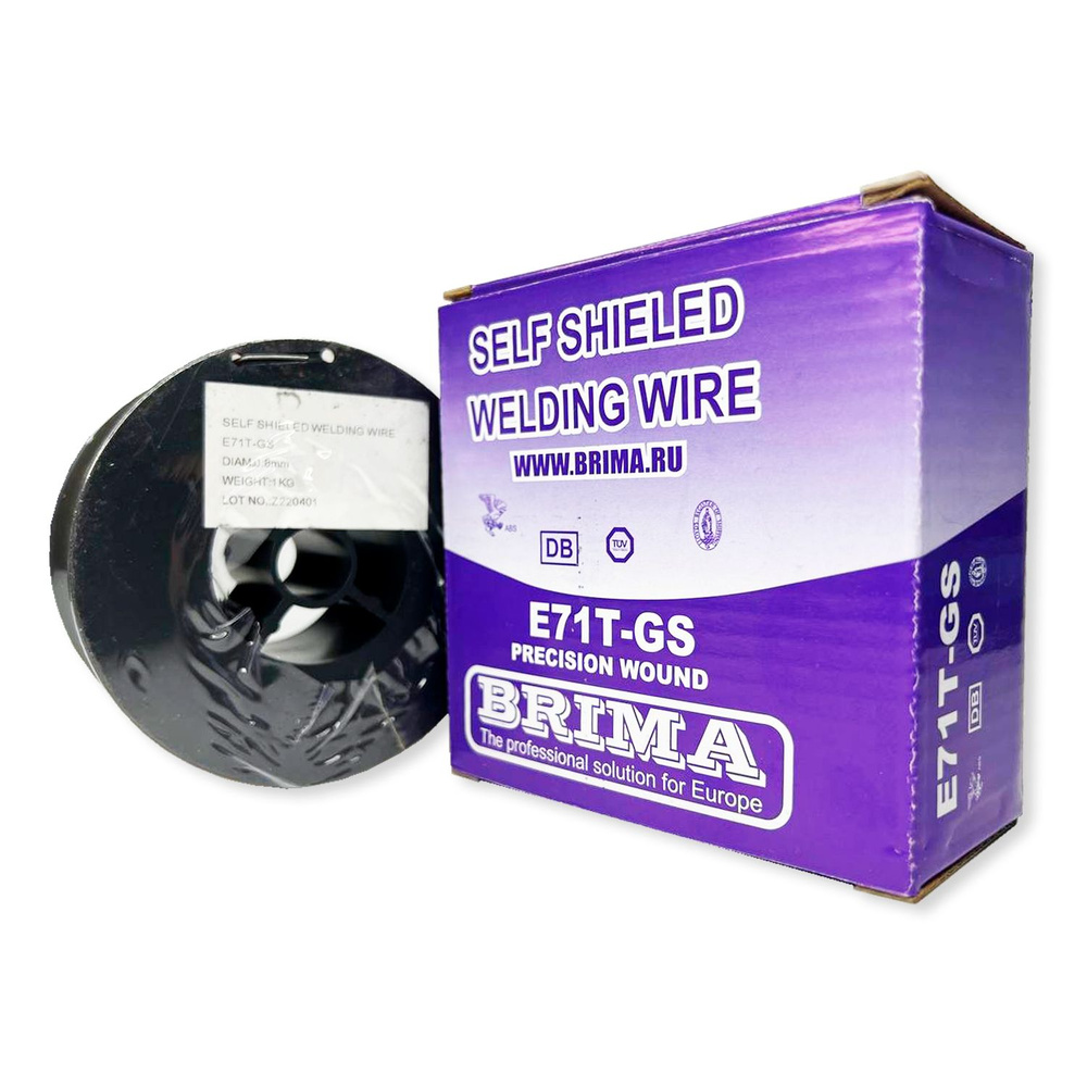 Сварочная проволока, порошковая проволока без газа BRIMA д.0,8 (1 кг ...